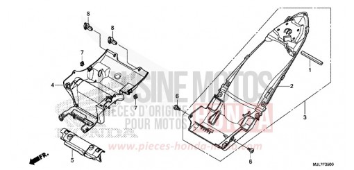 KOTFLUEGEL, HINTEN NC750DE de 2014